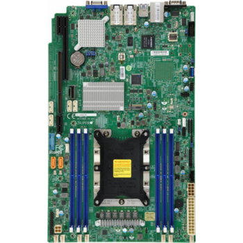 Материнская плата Supermicro MBD-X11SPW-TF-O - WIO, Single LGA3647, Intel C622, 6xDDR4, 10xSATA (RAID 0,1,5,10), 2xDOM, 2x10GbE (Intel X722 + X557), IPMI 2.0 with LAN, WIO riser (PCI-E x32 + x16), VGA port