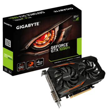 Видеокарта PCIE16 GTX1050TI 4GB GDDR5 GV-N105TOC-4GD V1.1 GIGABYTE