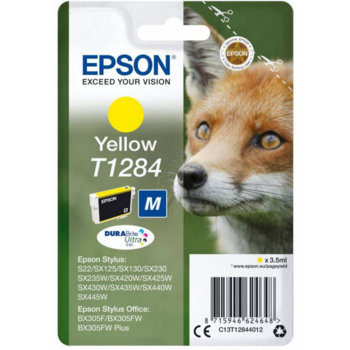 Картридж струйный Epson T1284 C13T12844012 желтый (260стр.) (3.5мл) для Epson S22/SX125