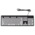 Клавиатура Oklick 580M черный/белый USB slim Multimedia [483493]