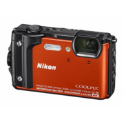 Фотоаппарат Nikon CoolPix W300 оранжевый 16Mpix Zoom5x 3" 4K 99Mb SDXC/SD/SDHC CMOS 1x2.3 50minF 30fr/s HDMI/KPr/DPr/WPr/FPr/WiFi/GPS/EN-EL12