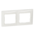 Рамка Legrand Valena 774452 накладная 2xMosaic горизонтальный монтаж поликарбонат белый