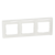 Рамка Legrand Valena 774453 накладная 3x горизонтальный монтаж поликарбонат белый