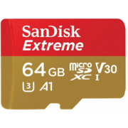 Флеш карта microSDXC 64Gb Class10 Sandisk SDSQXAF-064G-GN6MA Extreme + adapter