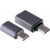 Ginzzu Переходник USB3.1 Type-C/microUSB + USB3.1 Type-C/USB 3.0, черный (GC-885B)