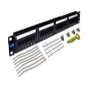 Патч-панель Lanmaster TWT-PP24UTP 19" 1U 24xRJ45 кат.5e UTP