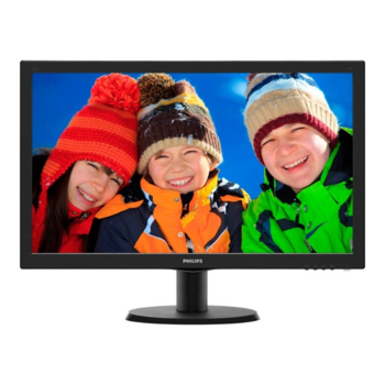 LCD PHILIPS 23.6" 243V5LSB (10/62) черный {TN, 1920x1080, 5 ms, 170/160, 10M:1, 5ms, 250cd/m, D-Sub}