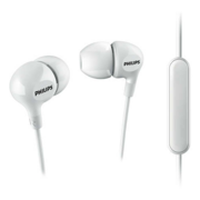 Philips [SHE3555WT/00] внутриканальные 10-22000Гц 1.2м 3.5мм 103дБ микрофон белые 3 комплекта сменных амбушюр