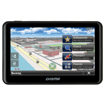 Навигатор Автомобильный GPS Digma ALLDRIVE 505 5" 480x272 4Gb microSD черный CityGuide