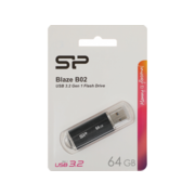 Silicon Power USB Drive 64Gb Blaze B02, USB 3.1, Черный [SP064GBUF3B02V1K]