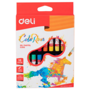 Масляная пастель Deli ColoRun EC20210 18цв. картон.кор./европод.