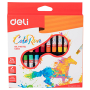 Масляная пастель Deli ColoRun EC20220 24цв. картон.кор./европод.