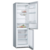 Холодильники с нижней морозильной камерой BOSCH 185х60х60, объем камер 223+94 л, Low Frost, морозильная камера снизу, inox
