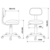 Кресло детское Бюрократ CH-W201NX бирюзовый 26-30 крестовина пластик пластик белый