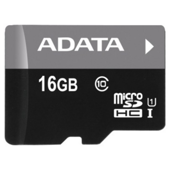 Карта памяти Micro SecureDigital 16Gb A-DATA AUSDH16GUICL10-RA1 {MicroSDHC Class 10 UHS-I, SD adapter}