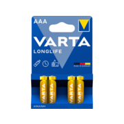 Батарейка Varta LONGLIFE LR03 AAA BL4 Alkaline 1.5V (4103) (4/40/200) (4 шт.)