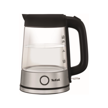 Чайник электрический Tefal Glass Kettle KI750D30 1.7л. 2400Вт серебристый корпус: стекло/металл (8010000020)