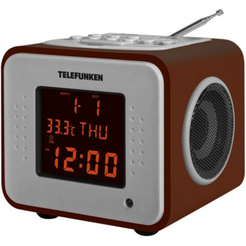 Радиоприемник настольный Telefunken TF-1575 дерево темное USB SD/MMC