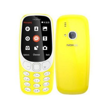 Мобильный телефон Nokia 3310 dual sim 2017 желтый моноблок 2Sim 2.4" 240x320 2Mpix GSM900/1800 MP3 FM microSD max32Gb