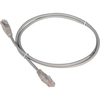 Патч-корд Lanmaster TWT-45-45-15-GY вилка RJ-45-вилка RJ-45 кат.5е 15м серый ПВХ (уп.:1шт)