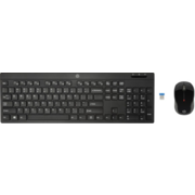 Клавиатура + мышь HP 200 клав:черный мышь:черный USB беспроводная