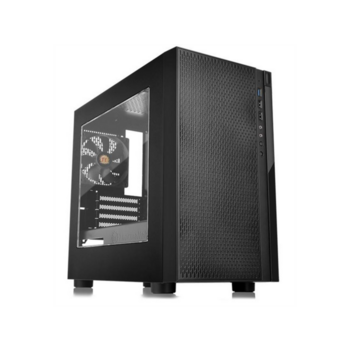 Корпус Thermaltake Versa H18 Window черный без БП mATX 4x120mm 3x140mm 2xUSB2.0 1xUSB3.0 audio bott PSU