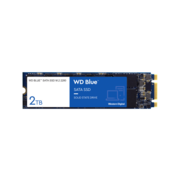 Твердотельный накопитель WD SSD Blue, 2.0TB, M.2(22x80mm), SATA3, 3D TLC, R/W 560/530MB/s, IOPs 95 000/84 000, TBW 500, DWPD 0.1 (12 мес.)