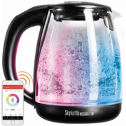 Чайник электрический Redmond RK-G210S SkyKettle 1.7л. 2200Вт черный матовый (корпус: стекло)