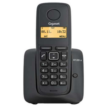 Gigaset A120 Black (трубка с ЖК диспл., База) стандарт-DECT