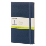 Блокнот Moleskine CLASSIC QP062B20 Large 130х210мм 240стр. нелинованный твердая обложка синий сапфир