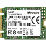 Твердотельный накопитель Твердотельный накопитель/ Transcend SSD 420S, 240GB, M.2(22x42mm), SATA3, 3D TLC, R/W 500/430MB/s, IOPs 40 000/75 000, TBW 80, DWPD 0.3 (3 года)