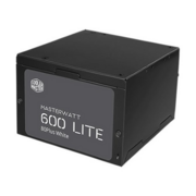 Блок питания 600 Ватт Power Supply Cooler Master MasterWatt Lite, 600W, ATX, 120mm, 6xSATA, 2xPCI-E(6+2), APFC, 80+, cables w/sleeve