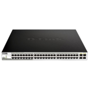 Коммутатор D-Link DGS-1210-52MPP 48G 4SFP 48PoE 740W настраиваемый