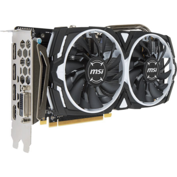 Видеокарта MSI PCI-E Radeon RX 570 ARMOR 8G OC AMD Radeon RX 570 8192Mb 256bit GDDR5 1268/7000 DVIx1/HDMIx1/DPx3/HDCP Ret