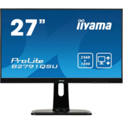 Монитор Iiyama 27" ProLite B2791QSU-B1 черный TN LED 1ms 16:9 DVI HDMI M/M матовая HAS Pivot 1000:1 350cd 170гр/160гр 2560x1440 DisplayPort Ultra HD 2K (1440p) USB 6.1кг