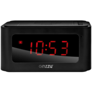 Колонки Ginzzu Ginzzu GM-881B {BT-Колонка 3W/LCD/USB/TF/AUX/FM/часы/будильник}