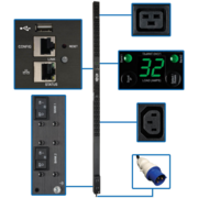 Распределитель питания Tripplite PDUMNV32HV2LX 7.4kW Single-Phase Monitored LX Interface