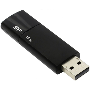 Флеш Диск Silicon Power 16Gb Ultima U05 SP016GBUF2U05V1K USB2.0 черный