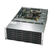 Серверная платформа Supermicro STORAGE SSG-6049P-E1CR36L (X11DPH-T, CSE-846BE1C-R1K23B) (LGA 3647, 16xDDR4 Up to 4TB ECC 3DS LRDIMM, 36x3.5" SAS3/SATA3, Broadcom 3008 SAS3, 2x 10GBase-T LAN ports with Intel X722 + PHY Intel X557, IPMI 2.0 / KVM over LAN /