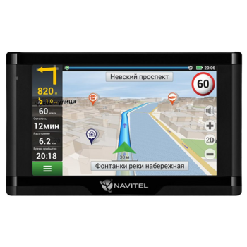 Навигатор Автомобильный GPS Navitel E500 Magnetic 5" 800x480 8Gb microSDHC серый Navitel