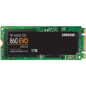 Твердотельный накопитель Samsung SSD 1TB 860 EVO, 3D V-NAND MLC, MJX, M.2 SATA 6Gb/s, R550/W520, IOPs 97000