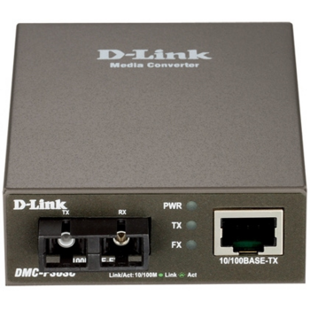 D-Link DMC-F30SC/A1A/E Медиаконвертер из 100BASE-TX по витой паре в 100BASE-FX по одномодовому волокну (30 км, SC)