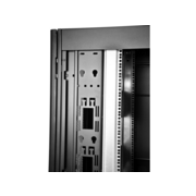 Шкаф серверный ЦМО (ШТК-СП-42.8.12-44АА-9005) напольный 42U 800x1200мм пер.дв.перфор. задн.дв.перфор. 2 бок.пан. направл.под винты 1350кг черный 890мм 173кг 180град. 1950мм IP20 сталь