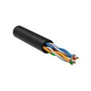 Кабель информационный ITK LC3-C5E04-139 кат.5E UTP 4 пары 24AWG LDPE внешний 305м черный