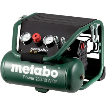 Компрессор поршневой Metabo Power 250-10 W OF безмасляный 120л/мин 10л 1500Вт зеленый