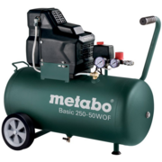 Компрессор поршневой Metabo Basic 250-50 W OF безмасляный 120л/мин 50л 1500Вт зеленый