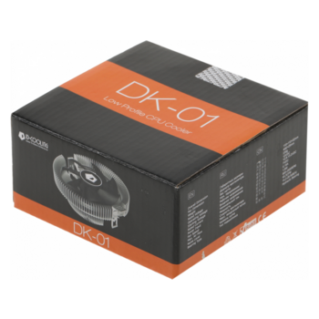 Вентилятор для процессора ID-COOLING DK-01 (Soc 115X/1200/1700/AM2/AM2+/AM3/AM3+/FM1/FM2/FM2+, 90mm, 2500rpm, 28.8 дБ, 95W, PWM 4-pin, Al) (DK-01)