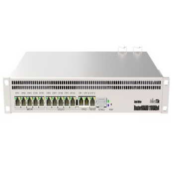 Маршрутизатор Маршрутизатор/ RB1100AHx4 Dude Edition Powerful 1U rackmount router with 13x Gigabit Ethernet ports, 60GB M.2 drive for Dude database