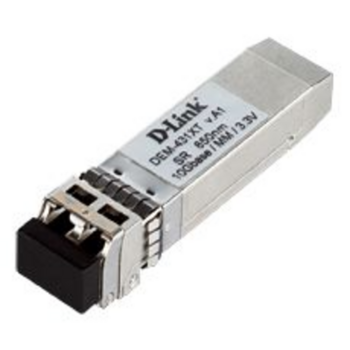 D-Link 431XT/B1A PROJ Трансивер SFP+ с 1 портом 10GBase-SR для многомодового оптического кабеля (до 300 м)