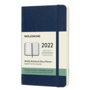 Еженедельник Moleskine CLASSIC SOFT WKNT Pocket 90x140мм 144стр. мягкая обложка синий сапфир